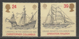 Grande-Bretagne Europa 1992 N° 1619/ 1620 ** Decouverte Amerique - 1992