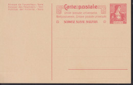 1907 Schweiz Carte Postale, Zum: 37 10Cts Karmin ** Helvetia Brustbild - Postwaardestukken