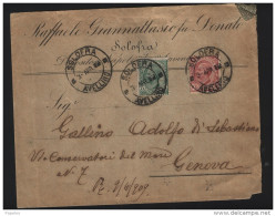 1909  LETTERA CON ANNULLO SOLOFRA  AVELLINO - Storia Postale