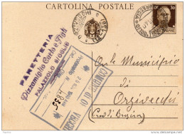 1940  CARTOLINA CON ANNULLO ORZIVECCHI BRESCIA - Storia Postale