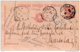 1906  CARTOLINA CON ANNULLO OLGIATE OLONA VARESE - Ganzsachen