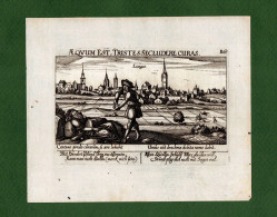 ST-FR LIMOGES Haute-Vienne 1678 LIANGES Daniel Meisner -AEQUUM EST, TRISTES SECLUDERE CURAS - Estampas & Grabados
