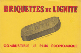 BUVARD & BLOTTER - Briquettes De Lignite UNION - Charbon - Bassin De Cologne (Allemagne) - Autres & Non Classés