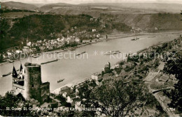 73332255 St Goar Und St Goarshausen Mit Burg Katz Und Rheinfels St Goar - St. Goar