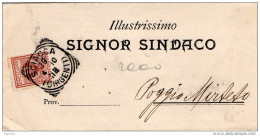 1910 LETTERA CON ANNULLO SCIACCA GIRGENTI - Marcophilie