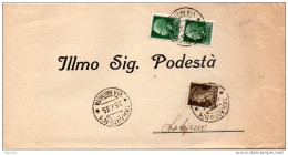 1936  LETTERA CON ANNULLO    TARANTO 1 VIA ARCHITA - Poststempel