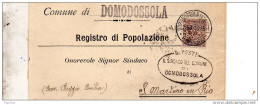 1913  LETTERA  CON ANNULLO DOMODOSSOLA NOVARA - Marcophilia