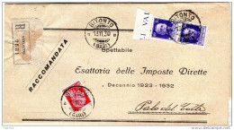 1930  LETTERA CON ANNULLO BITONTO BARI - Marcofilie