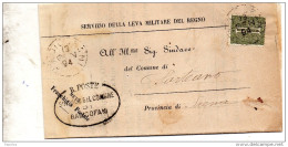 1894     LETTERA CON ANNULLO RADICOFANI SIENA - Marcophilie