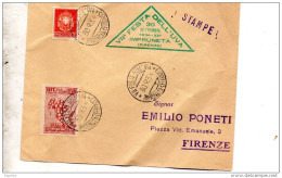 1934 LETTERA CON ANNULLO VII FESTA  DELL'UVA IMPRUNETA FIRENZE - Poststempel