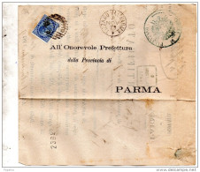 1879   LETTERA CON ANNULLO TIZZANO VAL  PARMA - Marcophilia