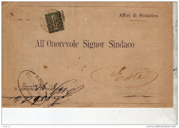 1896  LETTERA CON ANNULLO SOLESINO PADOVA - Storia Postale