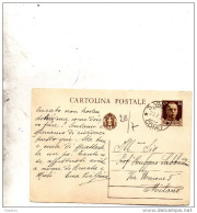1935   CARTOLINA CON ANNULLO S. VALERIA   COMO - Entiers Postaux