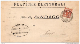 1912 LETTERA  CON ANNULLO CASTELLAZZO BORMIDA ALESSANDRIA - Marcofilía