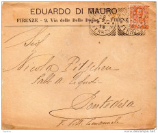 1902  LETTERA CON ANNULLO FIRENZE - Marcophilie
