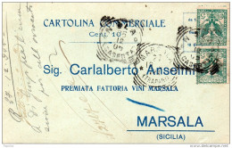 1905 CARTOLINA CON ANNULLO NOLA CASERTA - Marcophilia