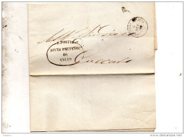 1870  LETTERA CON ANNULLO   VALLO DELLA DELLA LUCANIA SALERNO - Poststempel