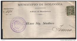 1884   LETTERA CON ANNULLO BOLOGNA - Poststempel