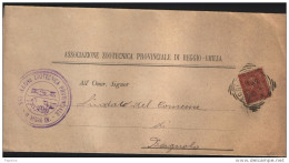 1892  LETTERA  INTESTATA ASSOCIAZIONE ZOOTECNICA DI REGGIO EMILIA - Marcophilie