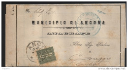 1889 LETTERA CON ANNULLO ANCONA - Marcofilía