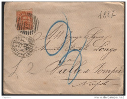 1887 LETTERA CON ANNULLO FIRENZE - Storia Postale