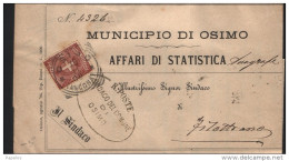 1900    LETTERA CON ANNULLO OSIMO ANCONA - Marcophilia