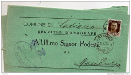 1936   LETTERA CON ANNULLO LATIANO BRINDISI - Storia Postale