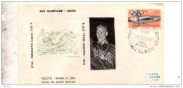 1960 LETTERA CON ANNULLO XVII OLIMPIADE ROMA - FDC