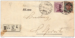 1926  LETTERA RACCOMANDATA  CON ANNULLO  BARI 4 - Marcophilie