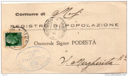 1932  LETTERA CON ANNULLO  MENFI AGRIGENTO - Storia Postale