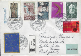 Luxembourg - Luxemburg -Post Aérienne   Lettre   Recommandé 1984    Vers Bulgarie - Storia Postale