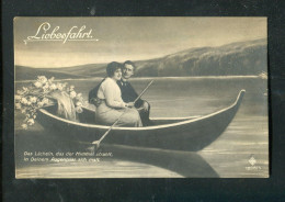 "PAAR IM BOOT" Ca. 1910, AK "Liebesfahrt" (L1221) - Koppels