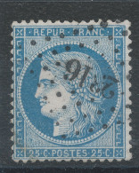 Lot N°83215   N°22, Oblitéré PC Du GC 2316 MENTON(87) - 1871-1875 Cérès