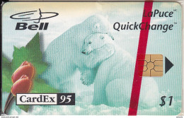 CANADA - Polar Bears, CardEx 95/Maastricht, Tirage 4000, 09/95, Mint - Kanada