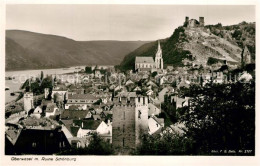 73331406 Oberwesel Rhein Panorama Mit Ruine Schoenburg Oberwesel Rhein - Oberwesel