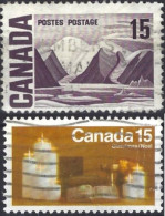Canada 1972 2 Valori Diversi  Fu - Usati