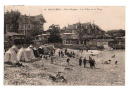 (33) 094, Arcachon, Edition Grand Bazar De L'Hotel De Ville 28, Les Villas Et La Plage - Arcachon