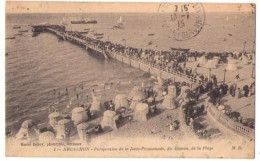 (33) 070, Arcachon, MD 1, Perspective De La Jetée-Promenade, Du Bassin De La Plage, FM - Arcachon