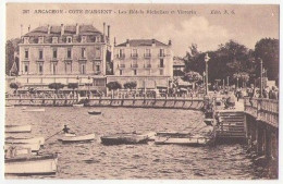 (33) 063, Arcachon, NG 207, Cote D'Argent - Les Hotels Richelieu Et Victoria - Arcachon