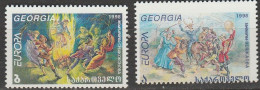 Georgie  Europa 1998 N° 221/ 222 ** Festivals Nationaux - 1998