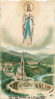 IMAGE RELIGIEUSE DENTELÉE - NOTRE DAME DE LOURDES -  PRIÈRE À L'ENDOS - F.F. A. ST HYACINTHE - - Devotieprenten