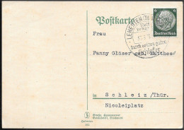Germany WW2 Lehesten Postcard Mailed 1939 - Lettres & Documents