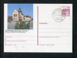 "BUNDESREPUBLIK DEUTSCHLAND" 1984, Bildpostkarte Mit Bildgleichem Stempel Ex "HEITERSHEIM" (L1223) - Geïllustreerde Postkaarten - Gebruikt