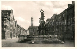 73331261 Augsburg Maximilianstr Mit Herkulesbrunnen Und Ulrichsmuenster Augsburg - Augsburg