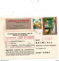 1982 CARTOLINA LOTTERIA DI AGNANO - 1981-90: Marcofilia