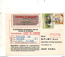 1982 CARTOLINA LOTTERIA DI AGNANO - 1981-90: Marcofilia