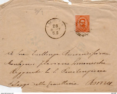 1887 LETTERA CON ANNULLO NUMERALE IMOLA - Marcophilia