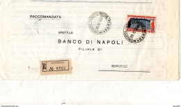 1961 LETTERA RACCOMANDATA CON ANNULLO MONOPOLI - 1961-70: Marcophilia