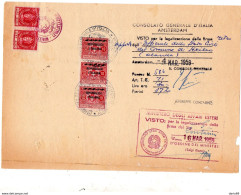 1959 MARCA CONSOLARE - Steuermarken