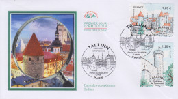 Enveloppe  FDC  1er  Jour    FRANCE   Capitale  Européenne  :   TALLINN   2018 - 2010-2019